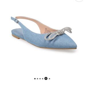 BCBGeneration Kristin Women's Pointed Toe Slingback Flats size 9